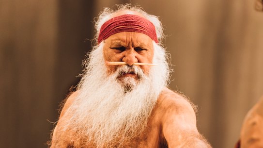 Major 'Moogy' Sumner, left, and Shaka Cook in Secret River.