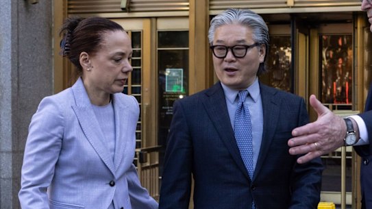 Archegos Capital founder Bill Hwang leaving a New York court in July after being found guilty of criminal charges.