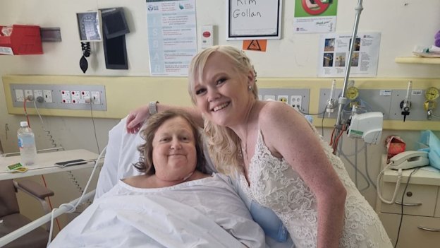 Morgan Scivyer organised her wedding hastily when she thought her mother was about to die.