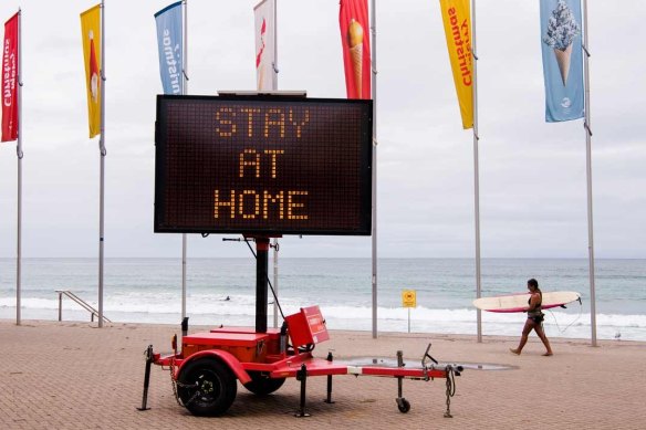 Australians in many areas were encouraged to stay at home over the holiday period to avoid spreading the coronavirus. 