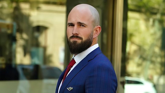 Thomas Sewell leaving court on Tuesday.