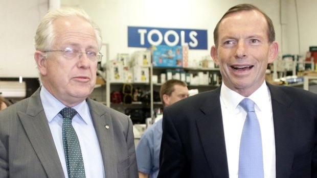 Perennial Liberal candidate Michael Feneley (pictured left, with Tony Abbott), is expected to be among the nominations to replace Arthur Sinodinos in the Senate. 