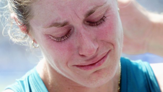 Sheer agony: Jane Saville.