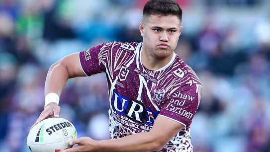 Manly Sea Eagles five-eighth Josh Schuster.