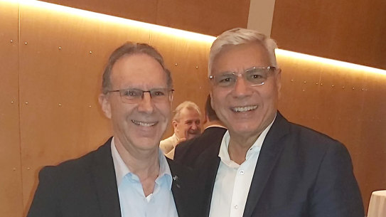 Warren Mundine and David Adler. Mundine has called Adler’s tweets “stupid”.