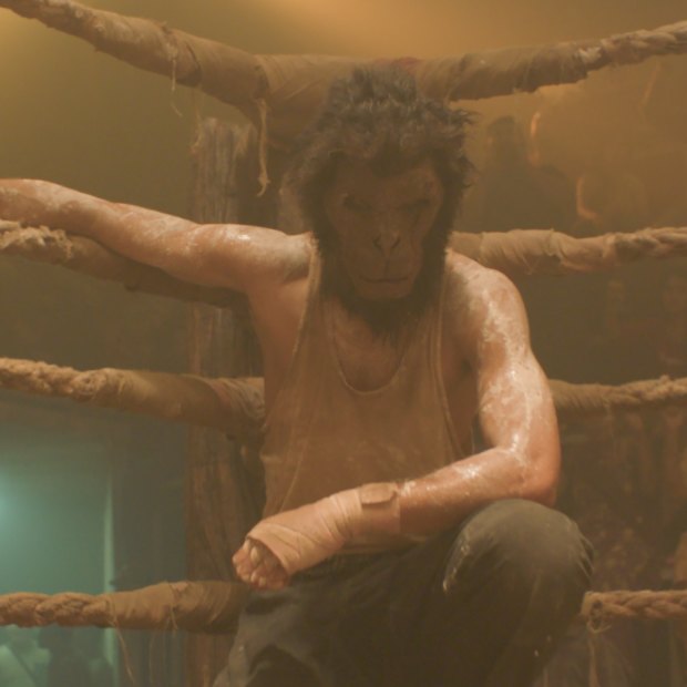 Dev Patel stars as the Kid in Monkey Man, which he also wrote and directed.