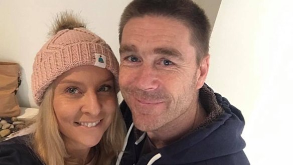 Victorian firefighter Troy Thornton wife Christine. Troy Thornton was scheduled to die in a Swiss euthanasia clinic. 