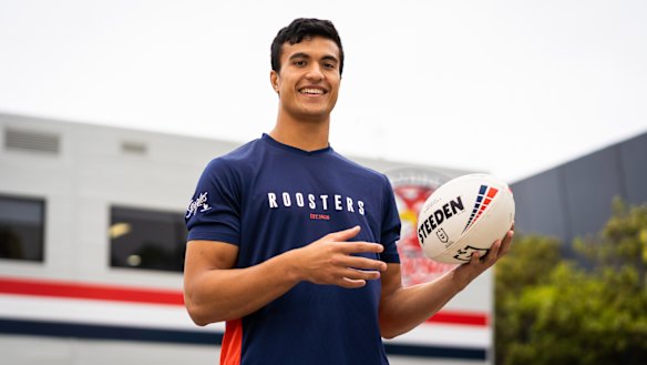 Roosters young gun Joseph Suaalii.