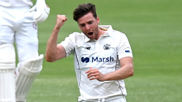 Jhye Richardson takes another wicket for Western Australia.