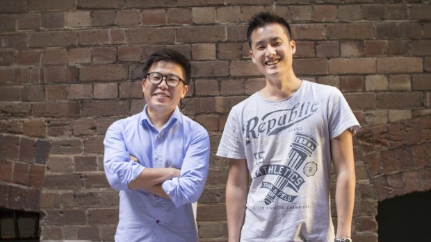 Airtasker co-founders Tim Fung and Jono Lui.