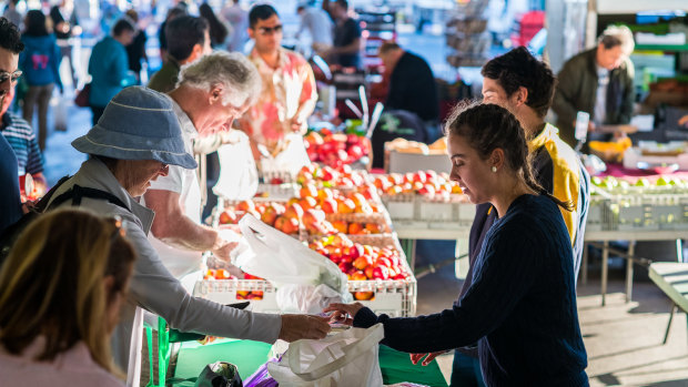 At farmers markets, you're more likely to find local and seasonal varieties of food.