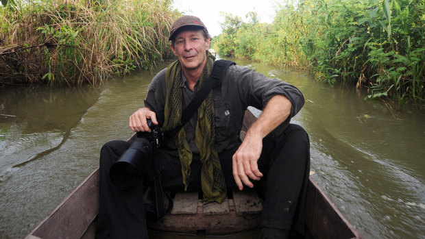 Steve Tickner pictured in Myanmar’s south-eastern Mon State, covering conflict between the military and the Democratic Karen Benevolent Army.