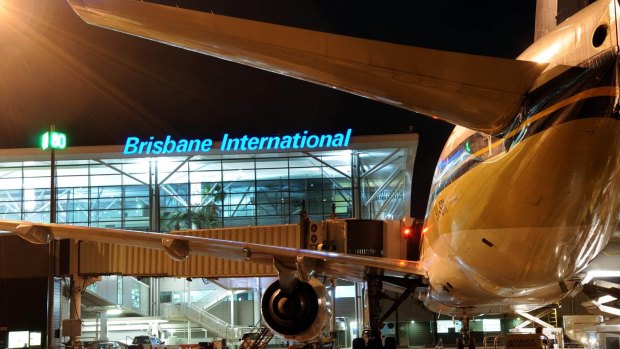 The infected person flew into Brisbane on April 7. 