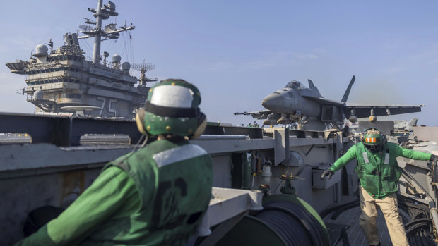 A picture provided by the US military command after the news of the air strikes in Somalia was announced.
