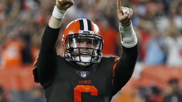 "I am living my dream, and I would not have it any other way": Baker Mayfield.