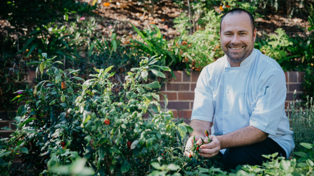 Executive chef Perry Hill at The Botanica Vaucluse kitchen. 