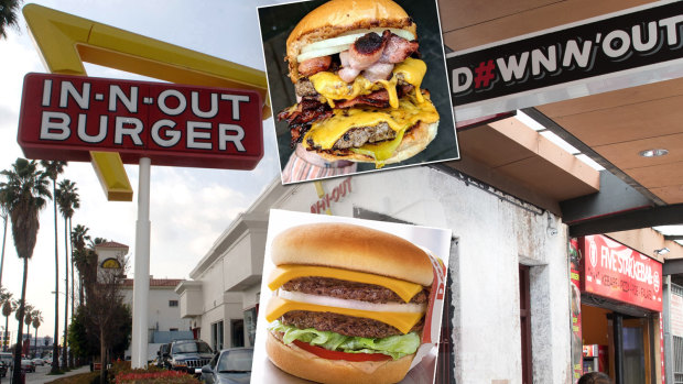 Food fight: In-N-Out sued Down N' Out in the Federal Court.