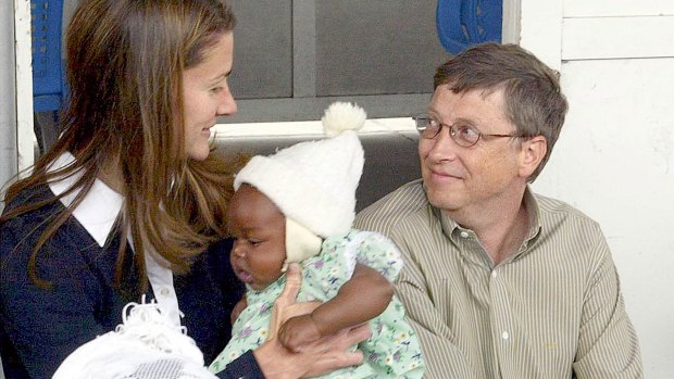 Melinda and Bill Gates during a visit to the  Manhica Health Research Center in Mozambique.
