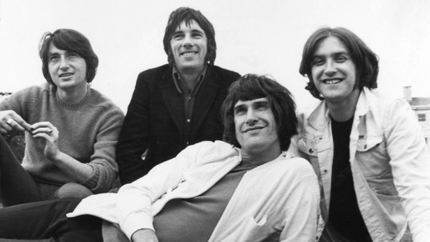 The Kinks' Peter Quaife (left), Mick Avory, Ray Davies (front) and Dave Davies.