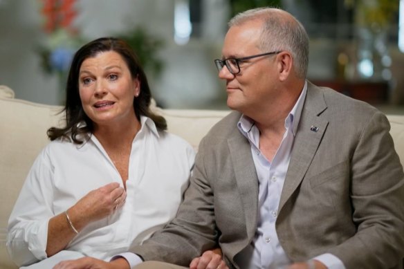 Jenny and Scott Morrison’s appearance on 60 Minutes on Sunday evening.