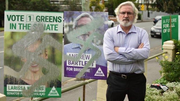 Greens election corflutes defaced with swastikas in Brisbane attack