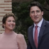 FILE - Canadian Prime Minister Justin Trudeau and his wife, Sophie Gregoire Trudeau, arrive for a dinner at the Getty Villa during the Summit of the Americas in Los Angeles, June 9, 2022. The Canadian prime minister and his wife announced Wednesday, Aug. 2, 2023, that they are separating after 18 years of marriage. (AP Photo/Jae C. Hong, File)