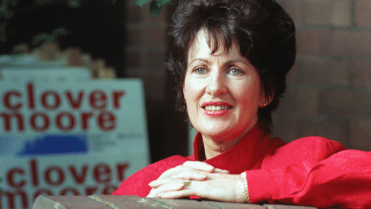 Clover Moore over the years.