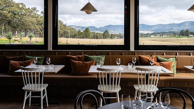 The dining room at Harkham Restaurant.