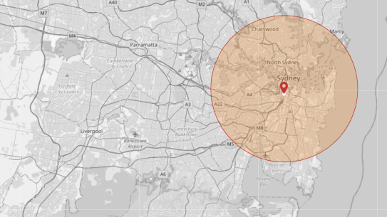 What is 10km from your home?