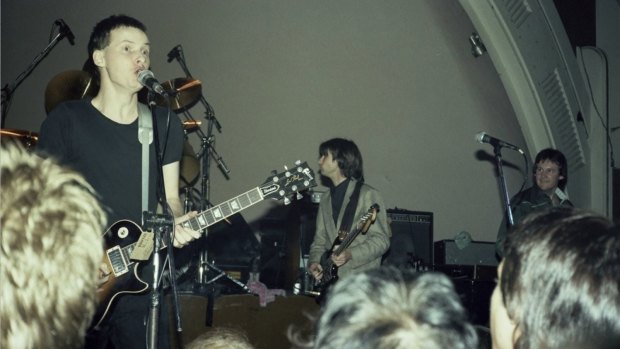 Andy Partridge and Colin Moulding and XTC at Cloudland Ballroom in 1979 before it was demolished.