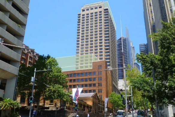 The City of Sydney Council is opposing the InterContinental Hotel's plans to build a grand ballroom over Transport House, which stretches between Macquarie Street and Phillip Street. 
