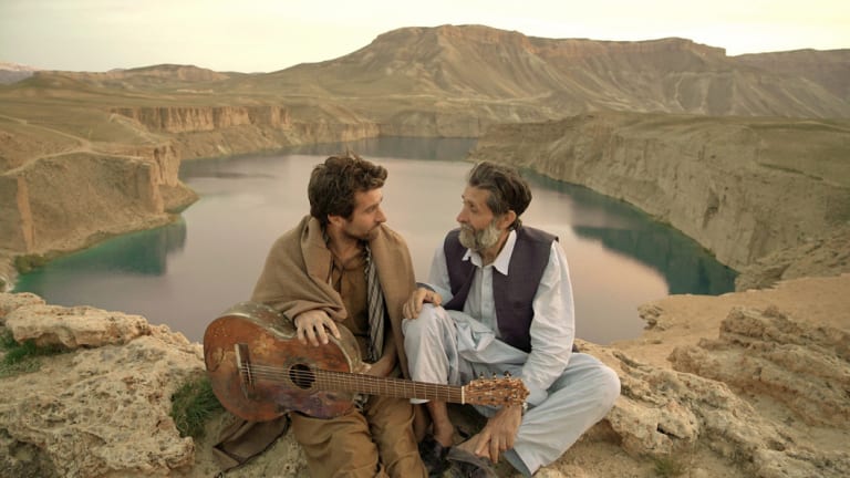 Sam Smith, left, plays an Australian soldier in Afghanistan.