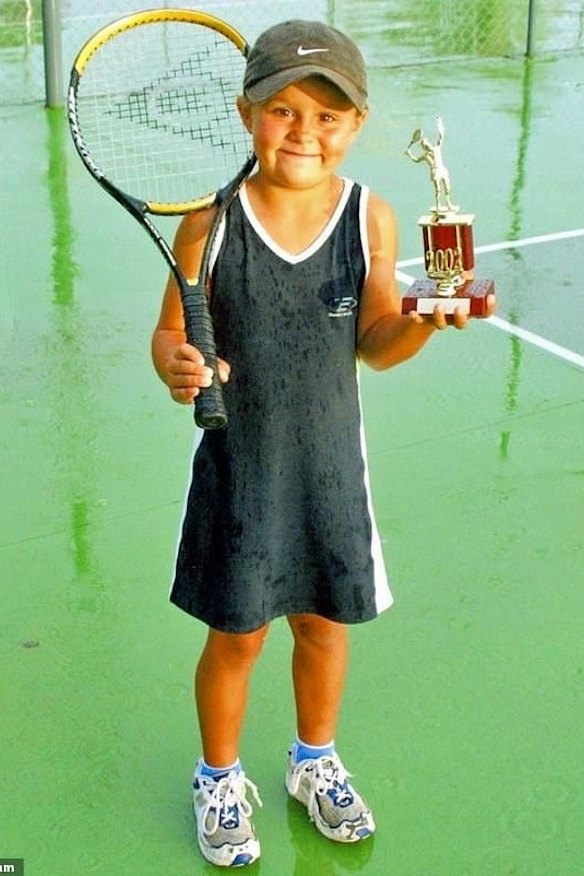 Ash Barty excelled at tennis from a young age.