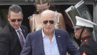 Joe Biden arrives in East Hampton for a meeting with wealthy donors.