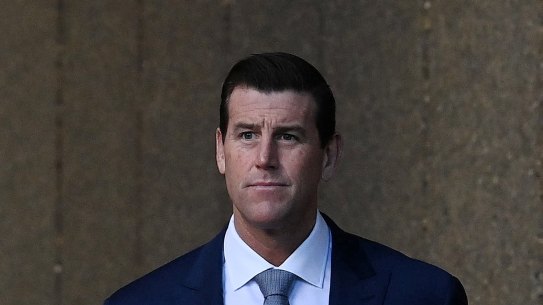 Ben Roberts-Smith outside the Federal Court in 2022.