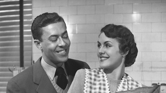 The old 1950s-era black and white movies, featuring 'ideal working father' and 'ideal housewife mother', are still playing all over the world.