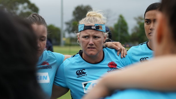 Emily Robinson will start in the front row for NSW this weekend against the Brumbies. 