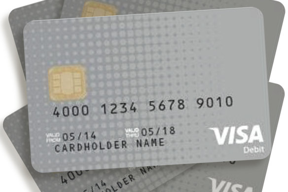 A sample cashless welfare debit card.