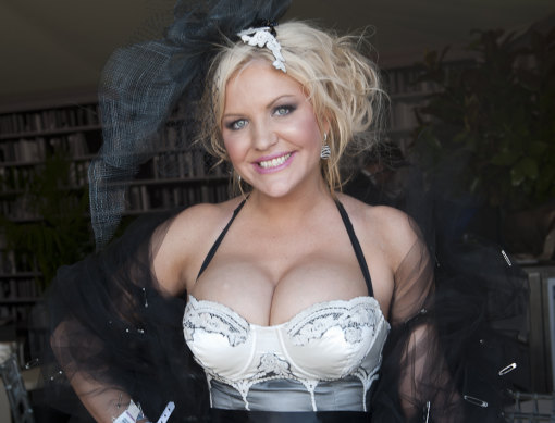 Brynne Edelsten in the frock that stopped the nation at Derby Day Flemington in 2011.
