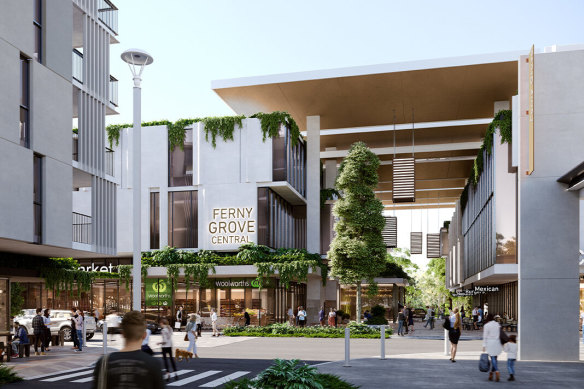 Queensland architect Liam Proberts argues it is time for a re-think of planning to allow for more mid-price, low level apartments with community facilities. Ferny Grove Central.