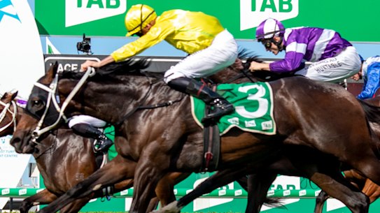 Subterranean wins the group 3 Ken Russell Memorial Classic at the Gold Coast.