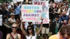 A conservative free speech rally in Boston. No matter how bigoted, ill-informed or obnoxious, our reaction to someone else’s words is always up to us. 