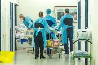 Hospital workers have been in demand in regional areas. 