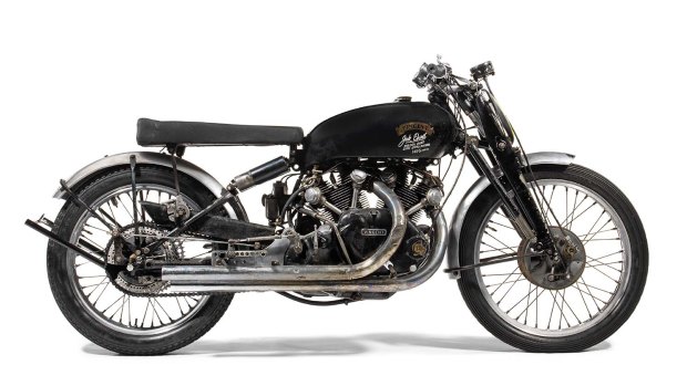 The Australian-made 1951 Vincent 998cc Black Lightning.