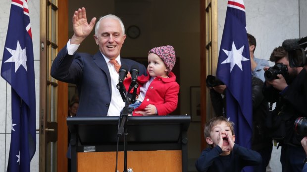 Malcolm Turnbull farewells the nation after the leadership spill in August.
