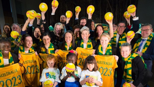 Big plans: Australia launched its bid for the 2023 Women's World Cup two years ago.