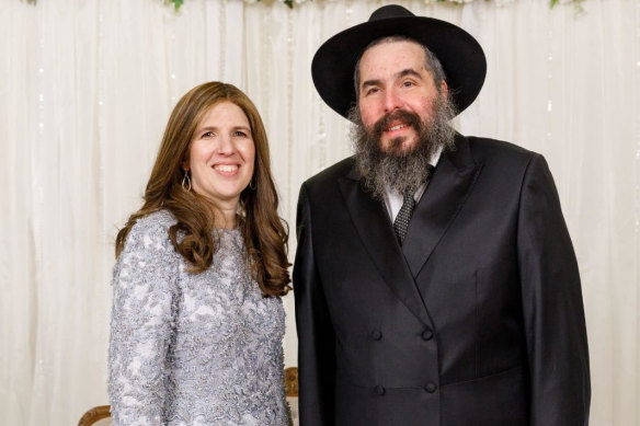Miriam Moskovitz and her husband Rabbi Moshe Moskovitz.