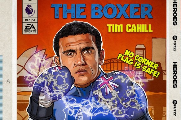 Socceroos and Everton great Tim Cahill returns to the FIFA 22 video game this year.