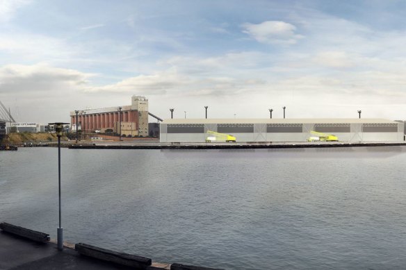 The facility on Glebe Island will be used to distribute heavy materials for Sydney's infrastructure projects.