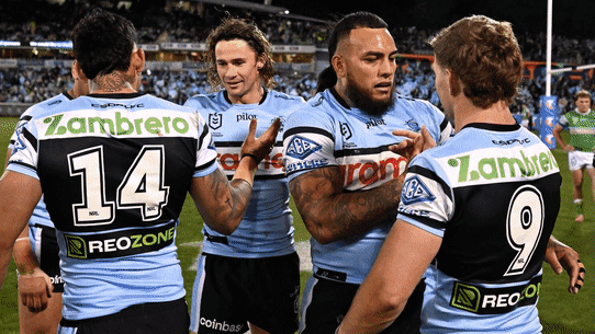 Cronulla Sharks celebration GIF.